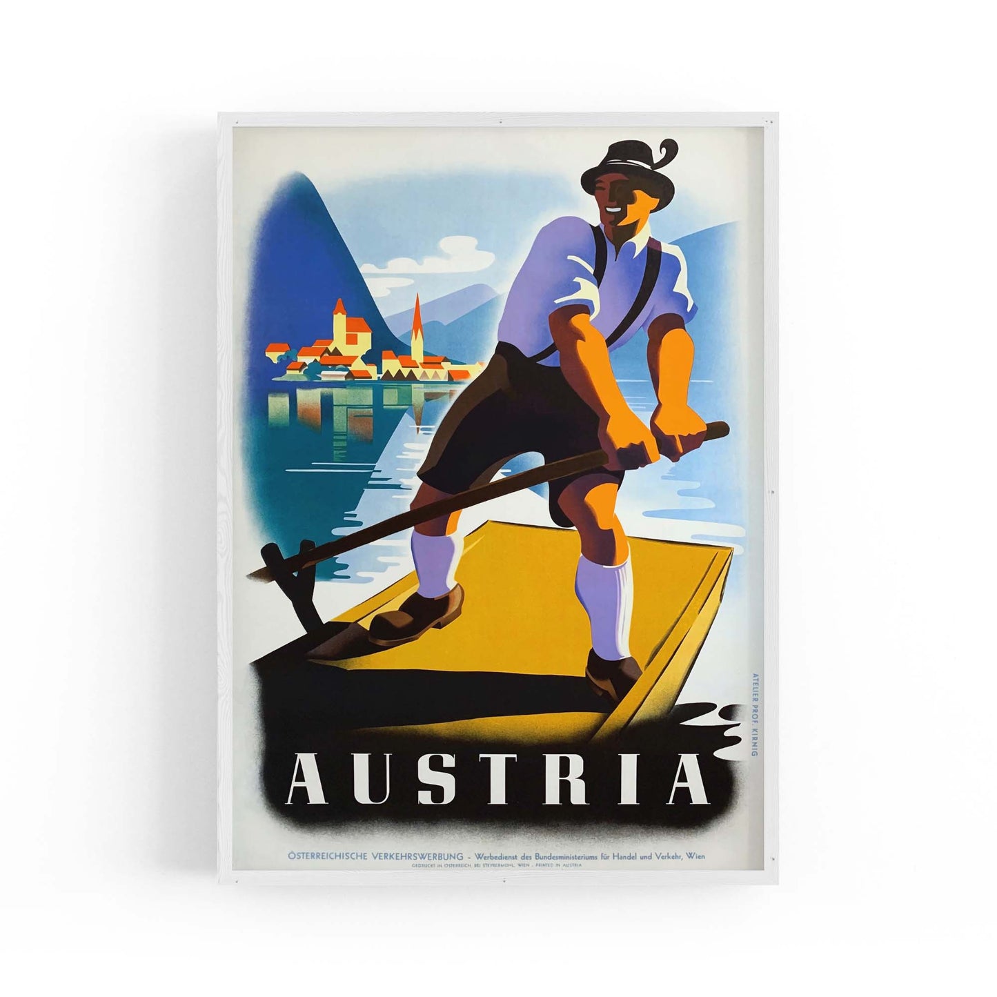 Austria Vintage Travel Advert Wall Art - The Affordable Art Company