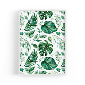 Tropical Leaf Pattern Green Plant Leaves Wall Art #3 - The Affordable Art Company