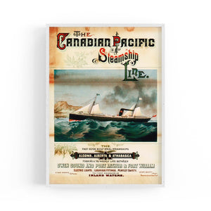 Canadian Pacific Vintage Shipping Advert Wall Art #8 - The Affordable Art Company