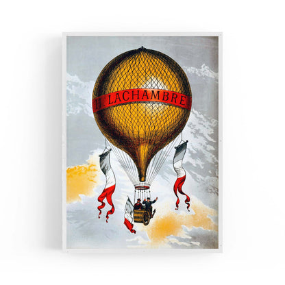H Chambre Balloon Vintage Advert Wall Art - The Affordable Art Company