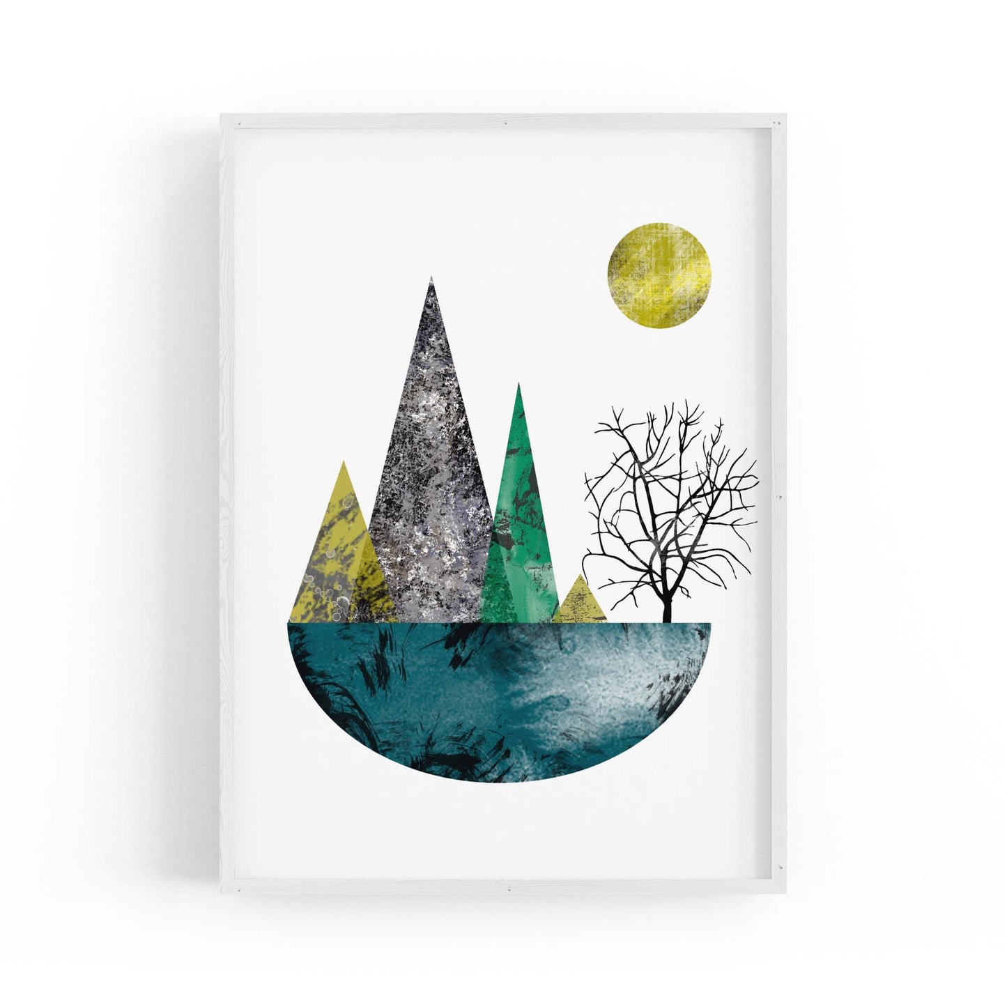 Scandi Circle Landscape Kitchen Minimal Wall Art #1 - The Affordable Art Company