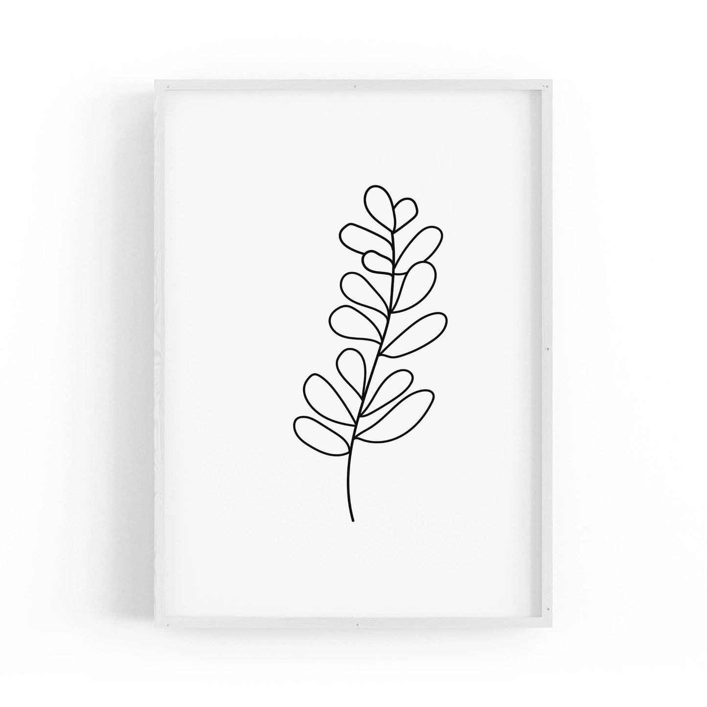 Minimal Branch Line Drawing Plant Nature Wall Art #2 - The Affordable Art Company