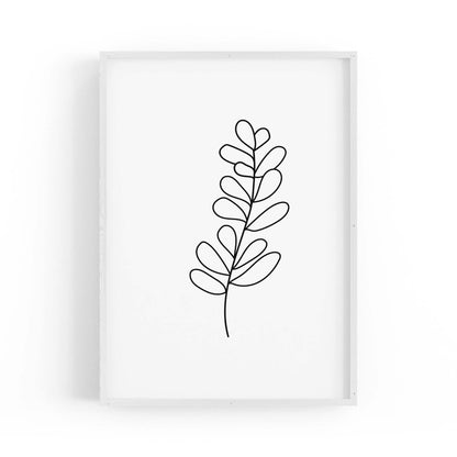 Minimal Branch Line Drawing Plant Nature Wall Art #2 - The Affordable Art Company