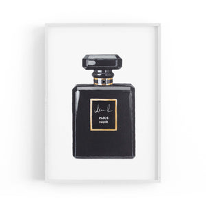 Black Perfume Bottle Fashion Wall Art - The Affordable Art Company