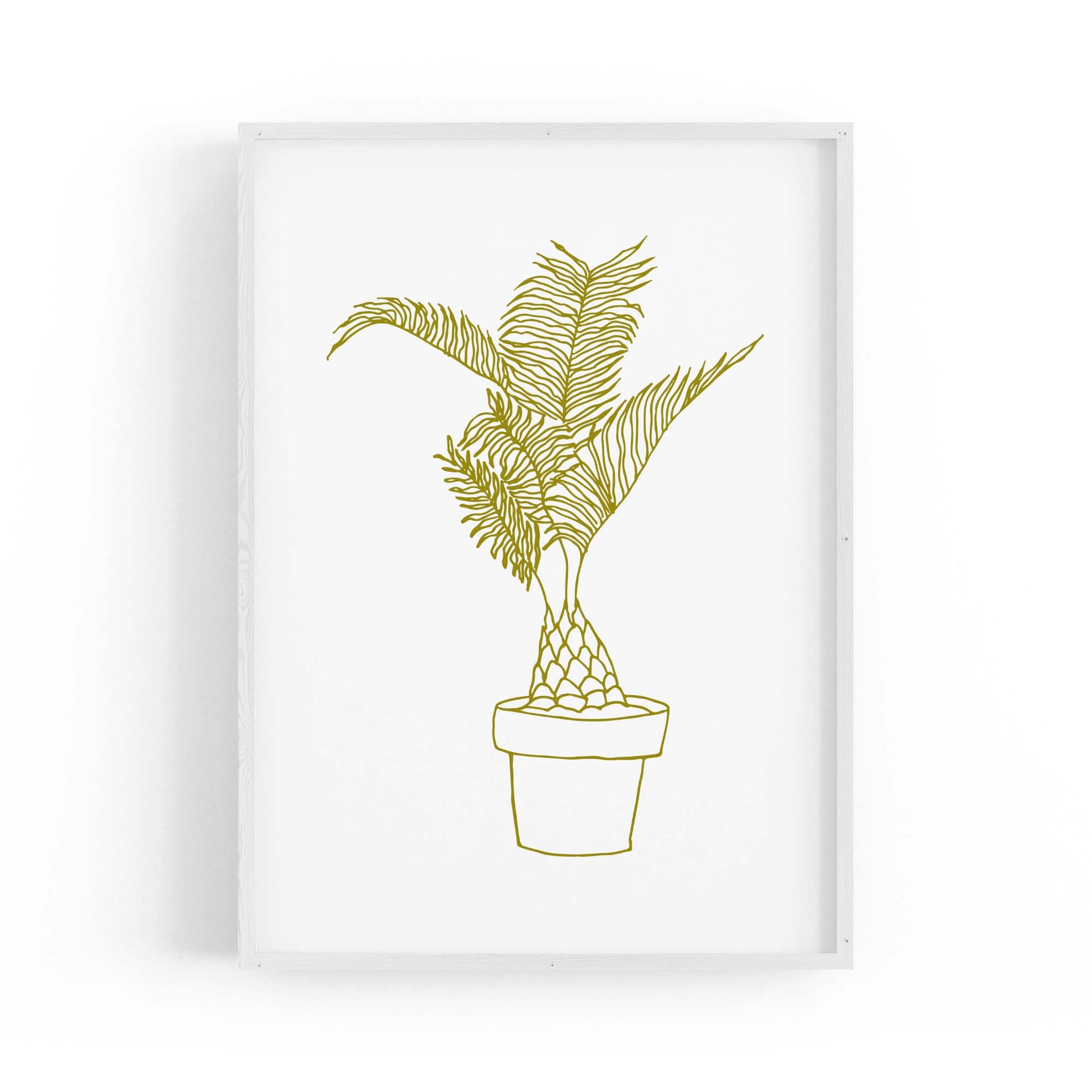 Abstract House Plant Minimal Living Room Wall Art #23 - The Affordable Art Company