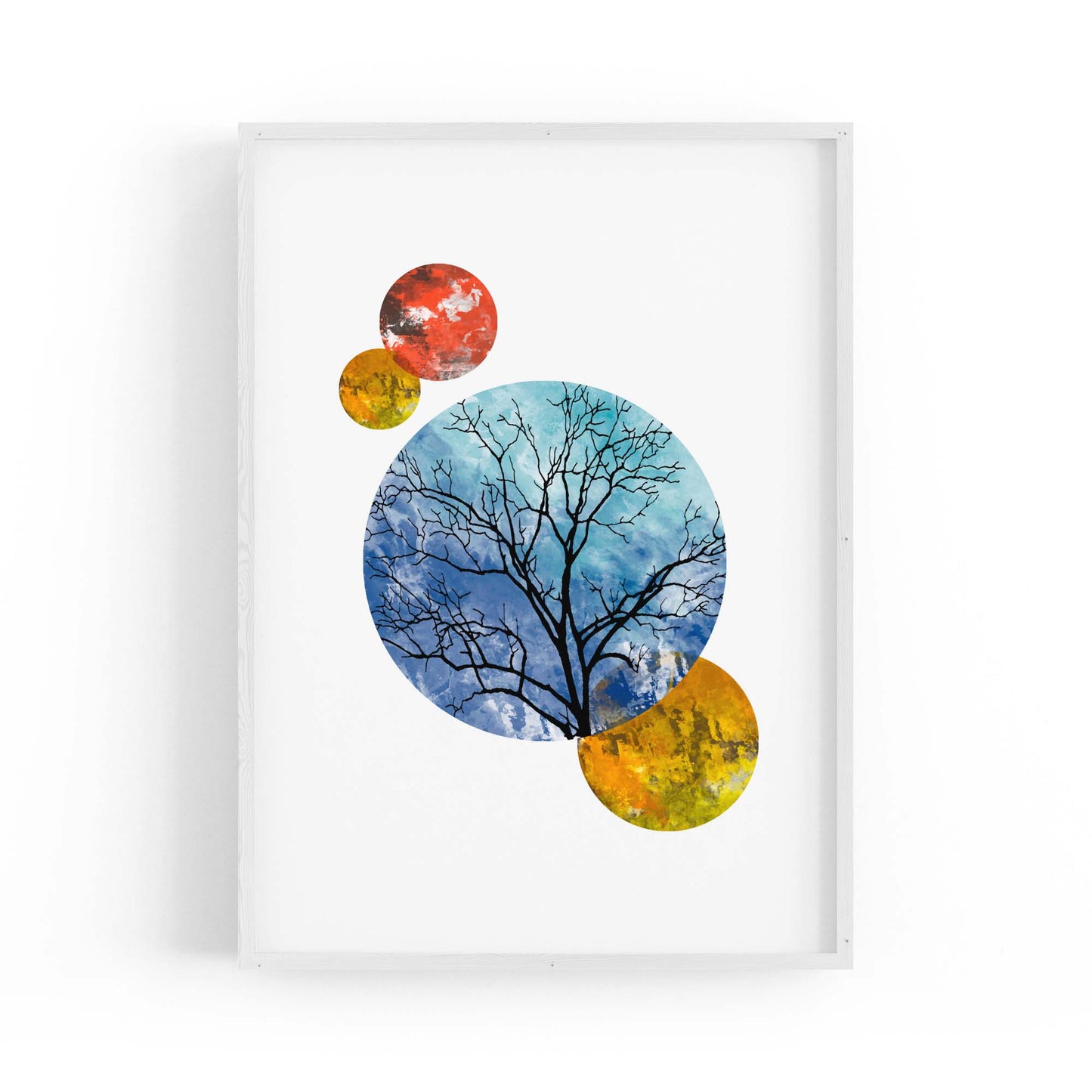 Scandi Circle Landscape Kitchen Minimal Wall Art #5 - The Affordable Art Company