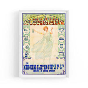 Melbourne Electric Supply Company Vintage Wall Art - The Affordable Art Company