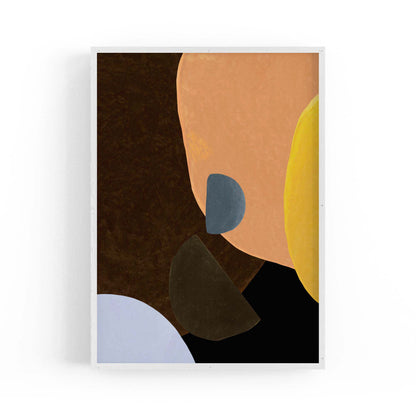 Dark Minimal Abstract Modern Painting Wall Art #3 - The Affordable Art Company
