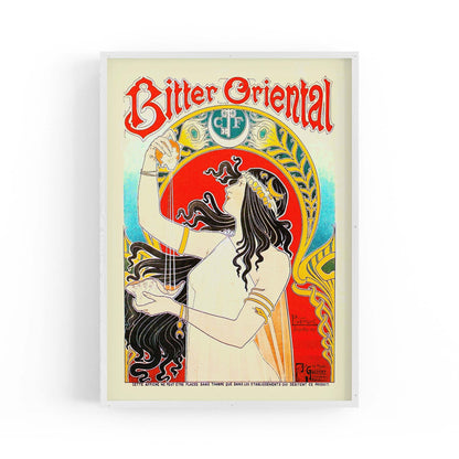 Vintage Bitter Cafe Advert Wall Art - The Affordable Art Company