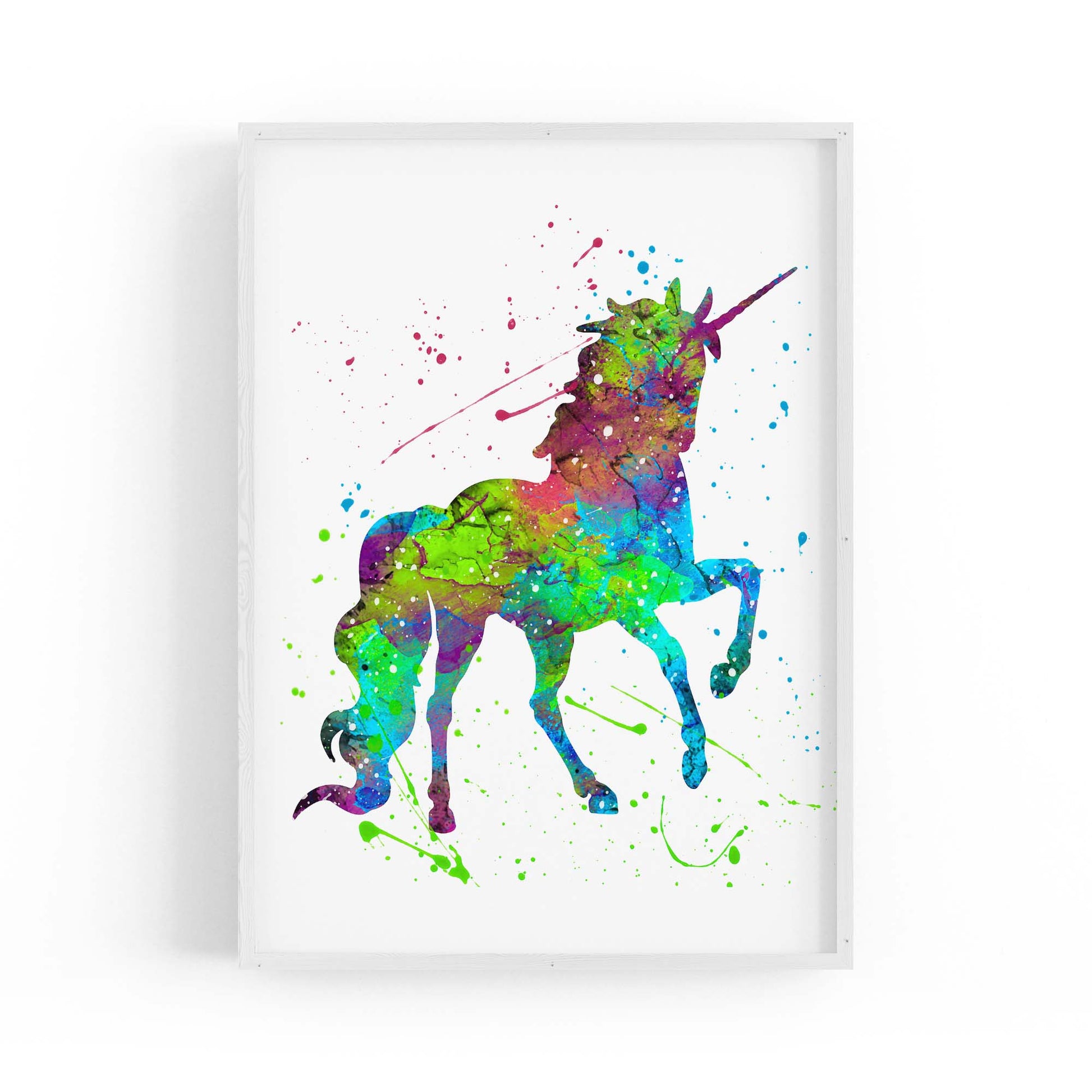 Unicorn Nursery Girls Bedroom Wall Art #2 - The Affordable Art Company