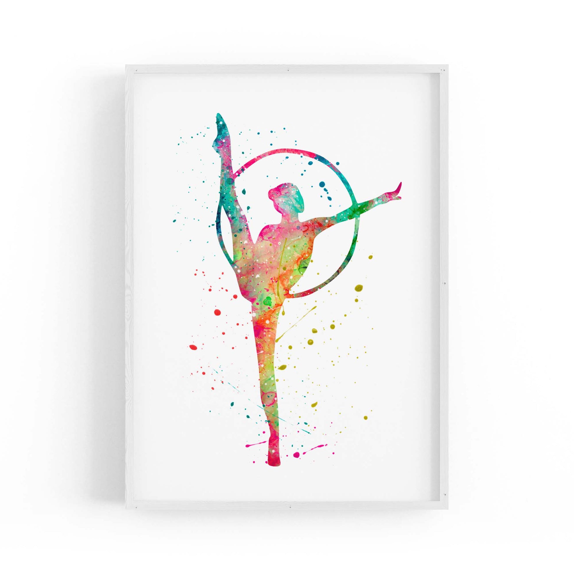 Gymnast Dance Girls Bedroom Gymnastics Wall Art #2 - The Affordable Art Company