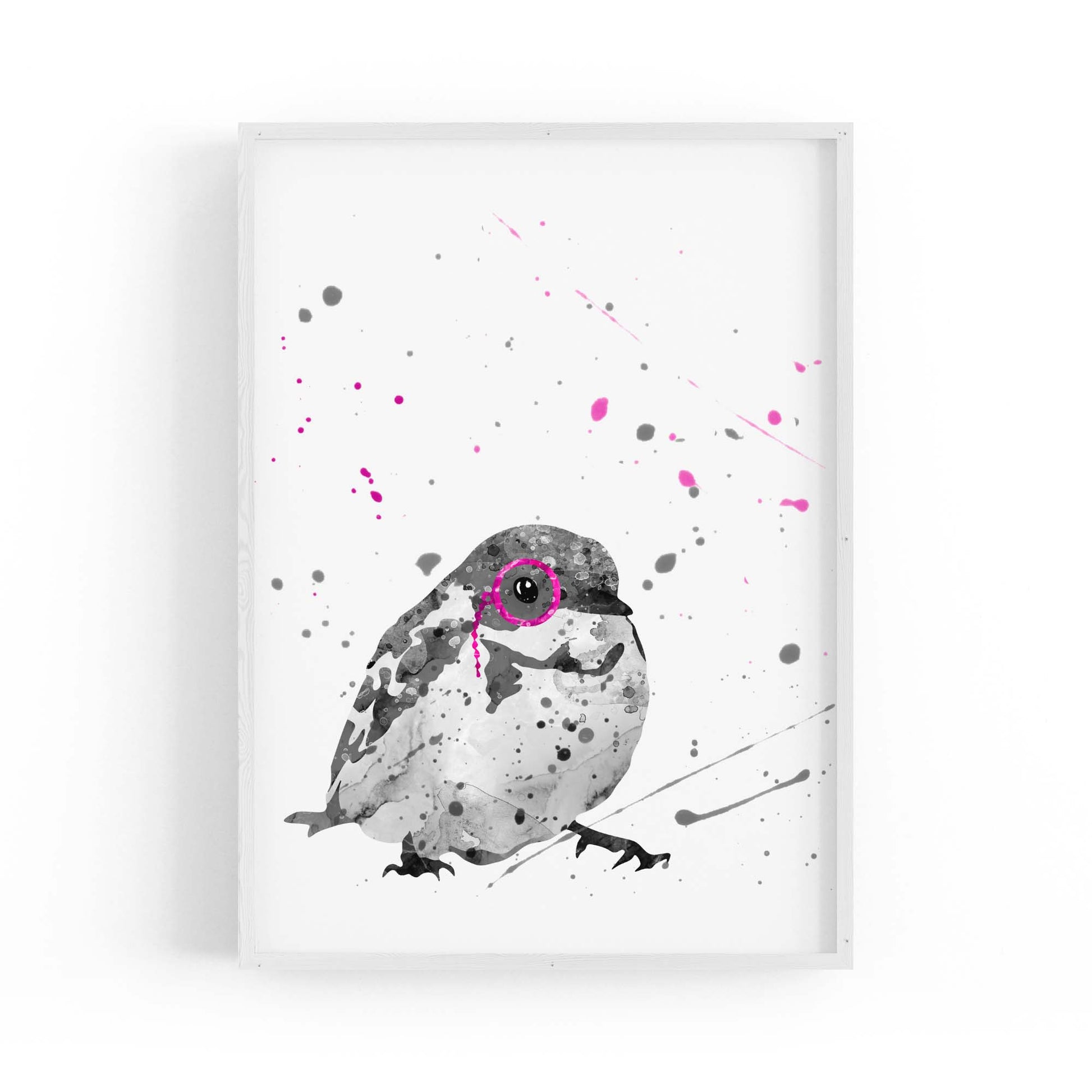 Bird with Glasses Nusery Animal Wall Art - The Affordable Art Company