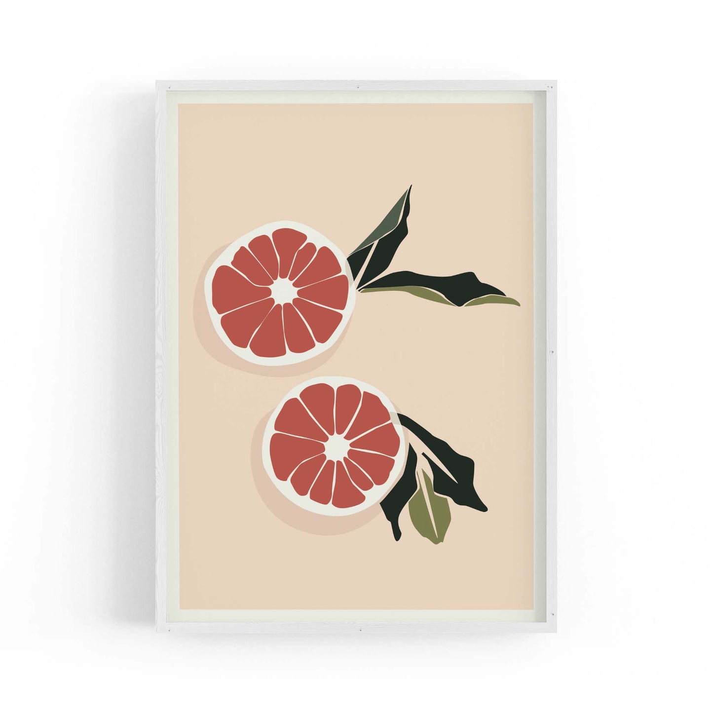 Blood Orange Abstract Retro Fruit Kitchen Wall Art #2 - The Affordable Art Company