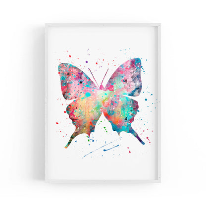 Butterfly Cute Nursery Baby Toddler Wall Art #1 - The Affordable Art Company