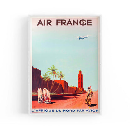 North Africa by Air France Vintage Travel Advert Wall Art - The Affordable Art Company