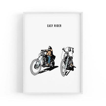 Easy Rider Motorcycle Garage Man Cave Wall Art - The Affordable Art Company