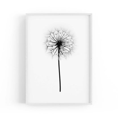 Dandelion Drawing Minimal Flower Wall Art #2 - The Affordable Art Company