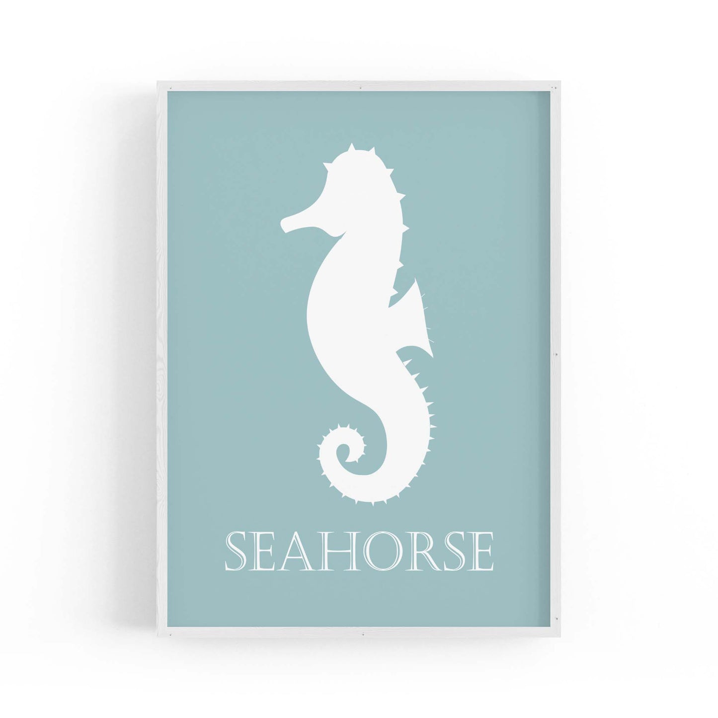 Seahorse Cartoon Sealife Nursery Baby Wall Art #2 - The Affordable Art Company
