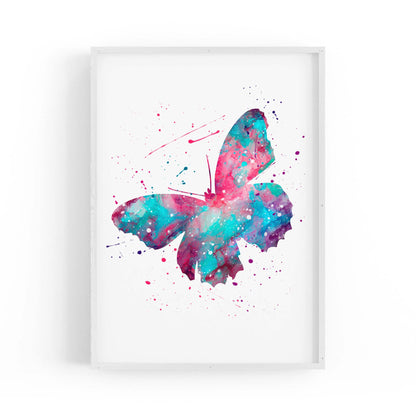 Butterfly Cute Nursery Baby Toddler Wall Art #2 - The Affordable Art Company
