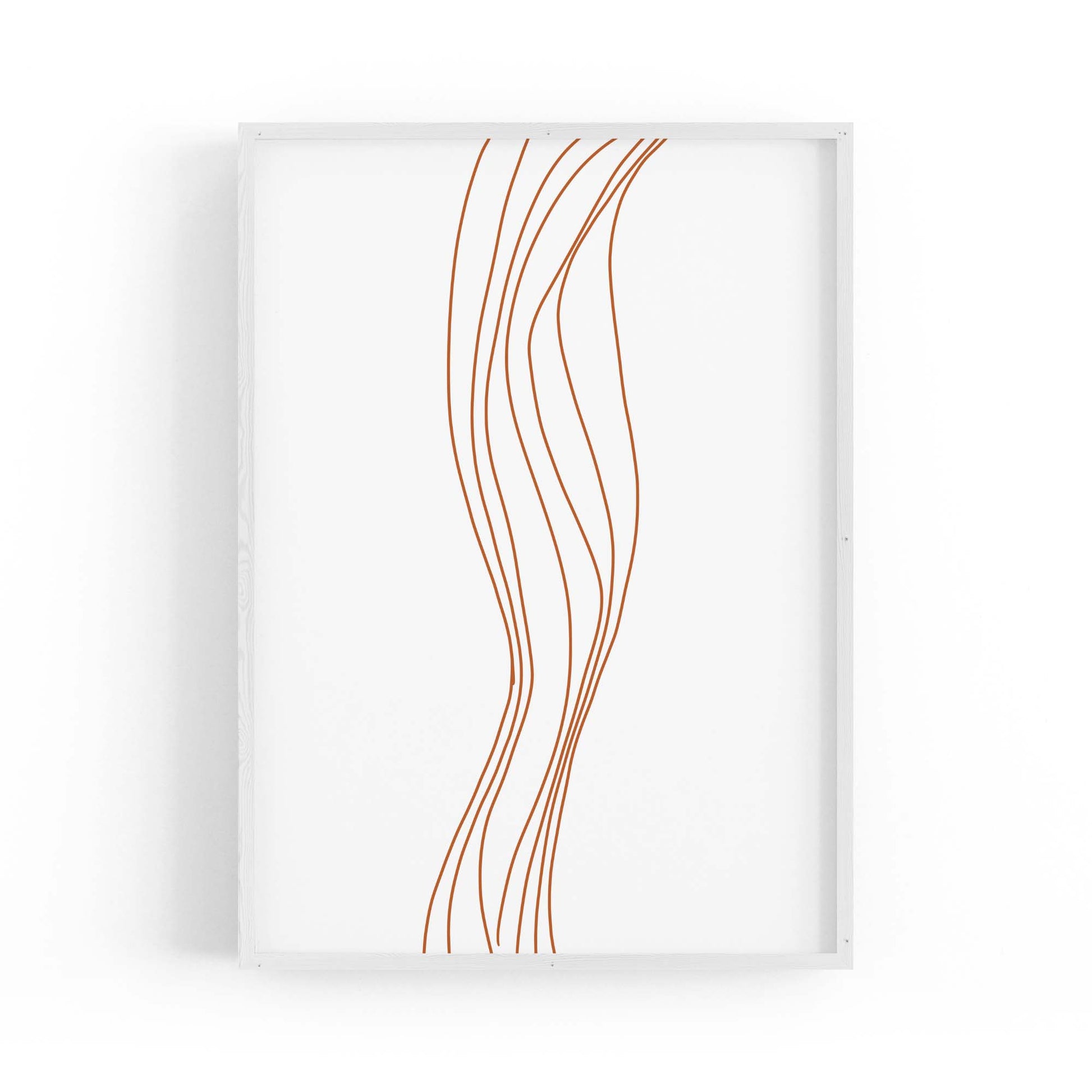 Minimal Waves Line Abstract Wall Art #5 - The Affordable Art Company