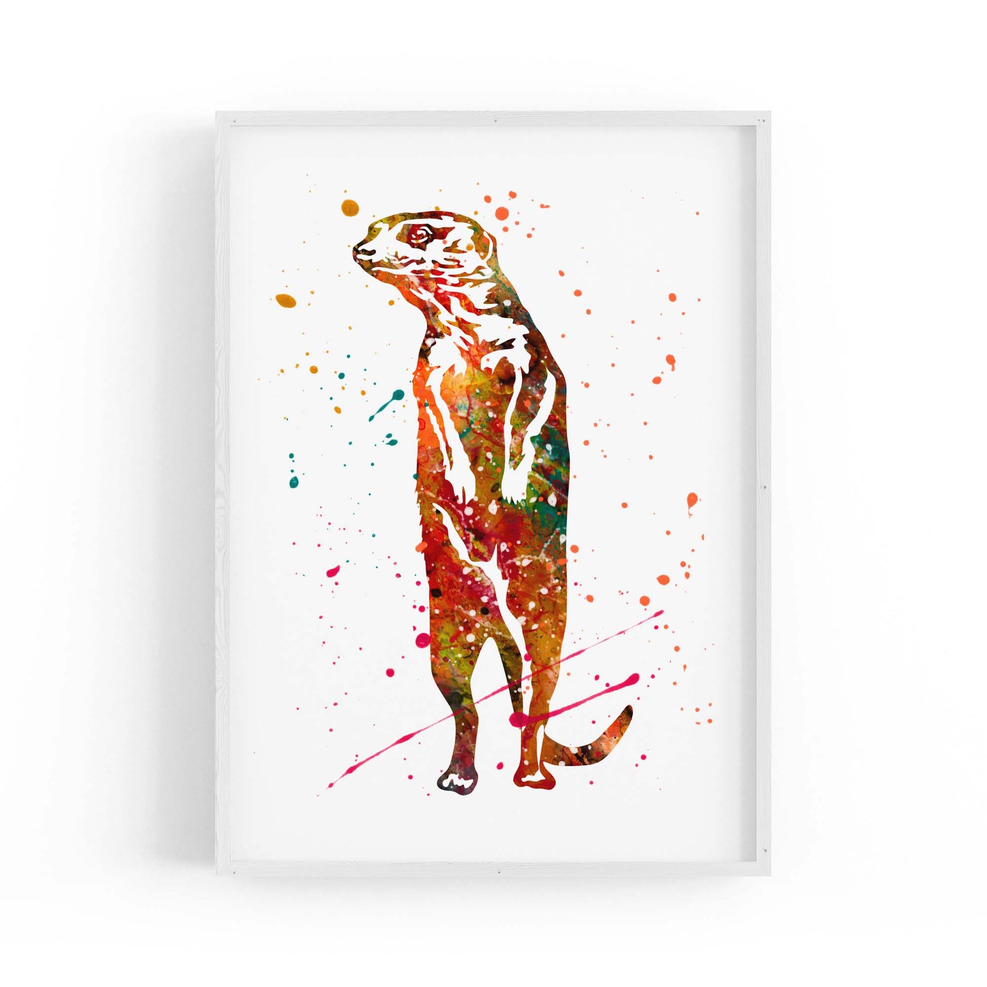 Meerkat Painting Safari Animal Wall Art - The Affordable Art Company