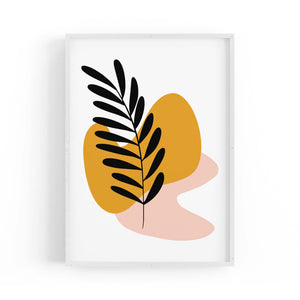 Abstract House Plant Minimal Living Room Wall Art #5 - The Affordable Art Company