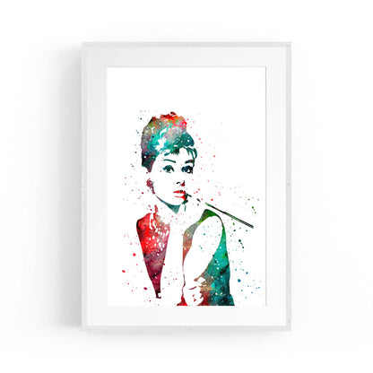 Audrey Hepburn Fashion Minimal Bedroom Wall Art #3 - The Affordable Art Company