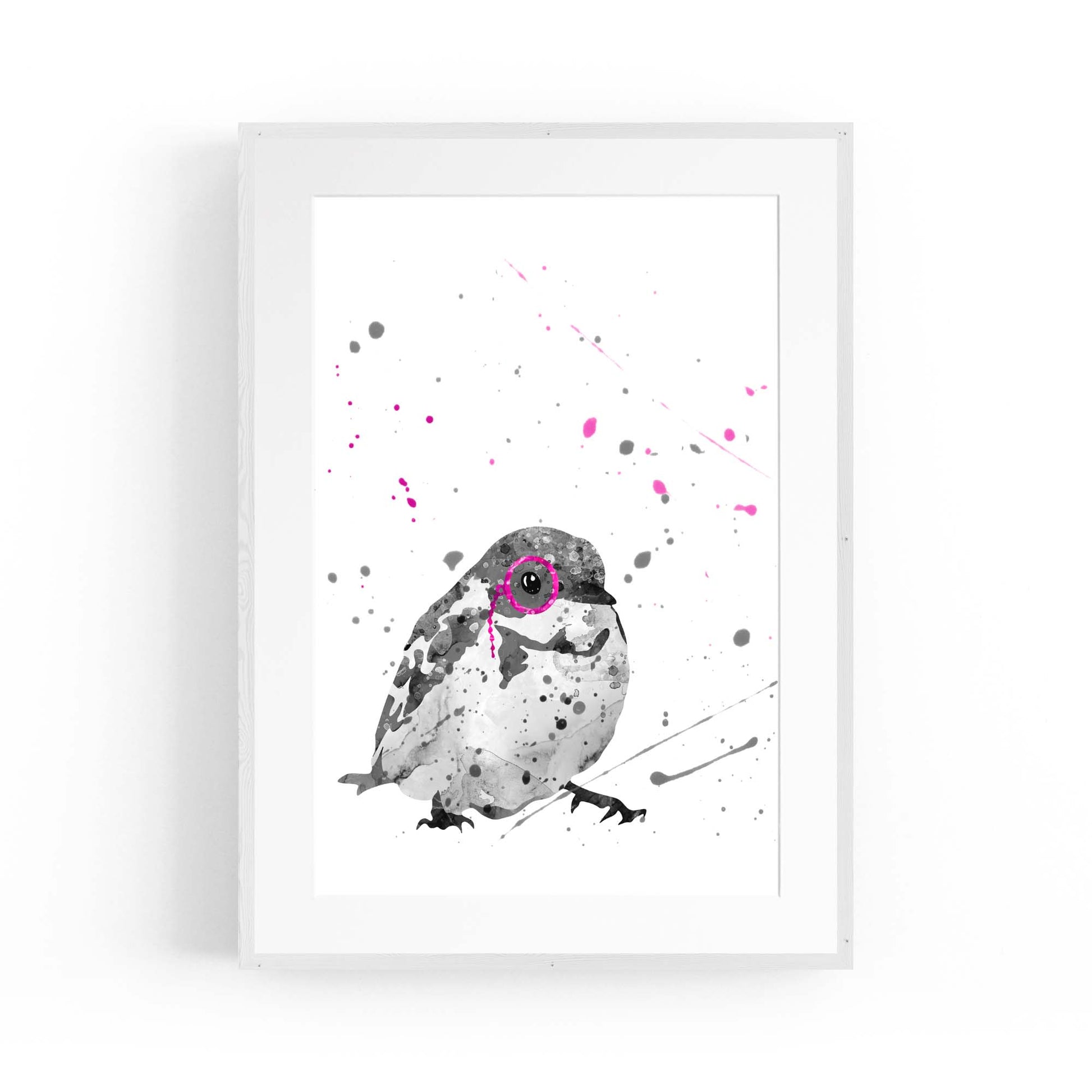 Bird with Glasses Nusery Animal Wall Art - The Affordable Art Company