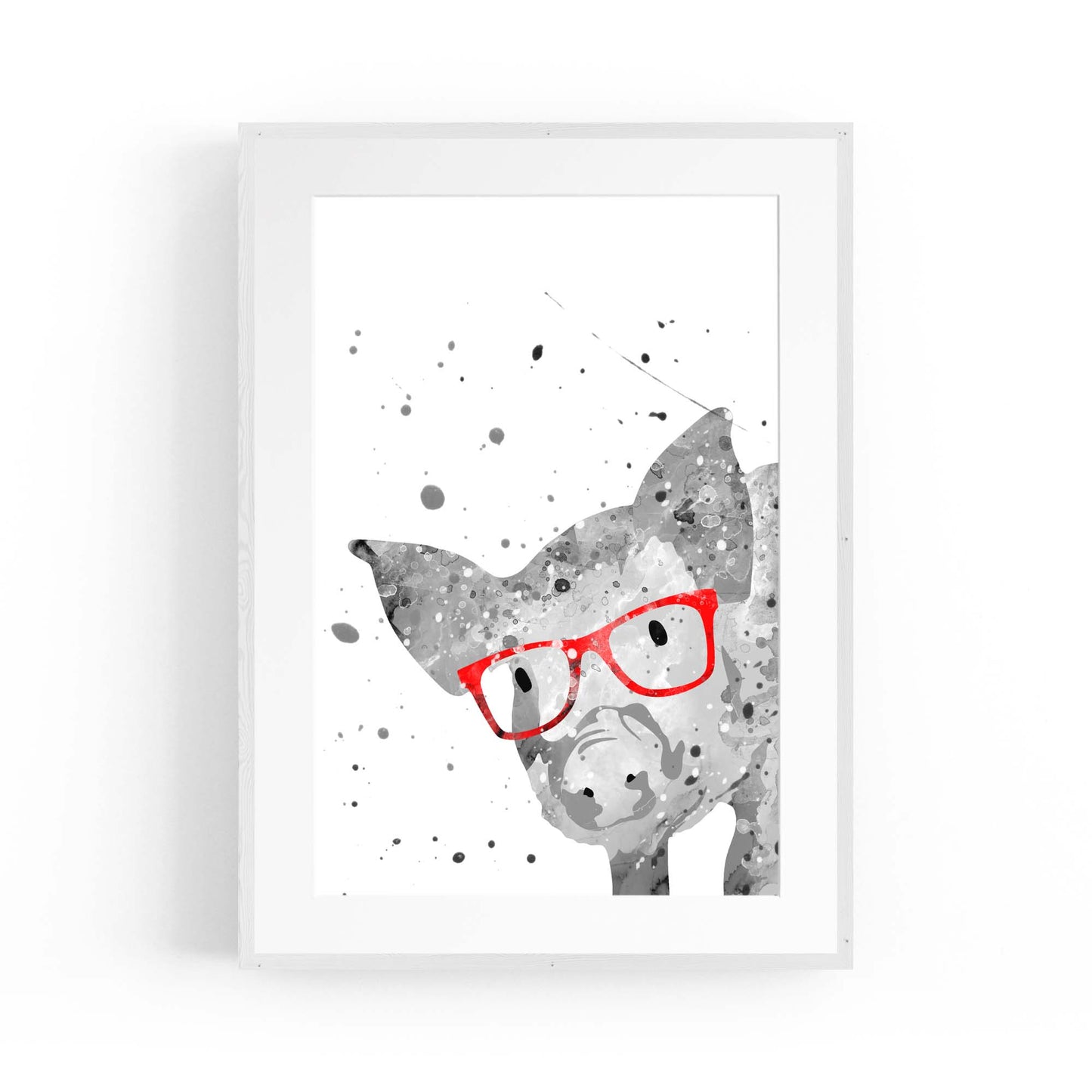 Cute Pig Nursery Cartoon Animal Baby Wall Art - The Affordable Art Company