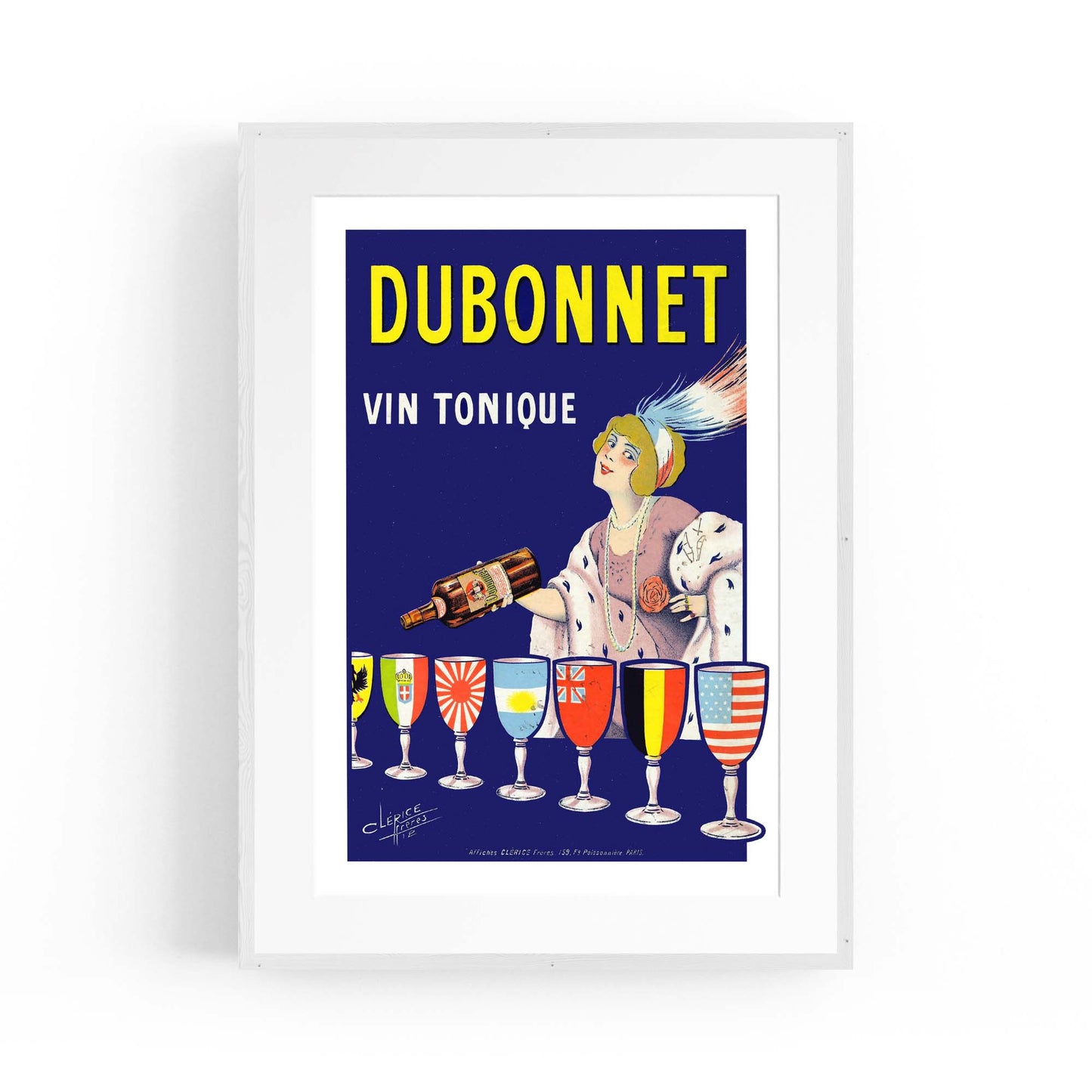 Dubonnet Aperitif Vintage Drinks Advert Wall Art - The Affordable Art Company