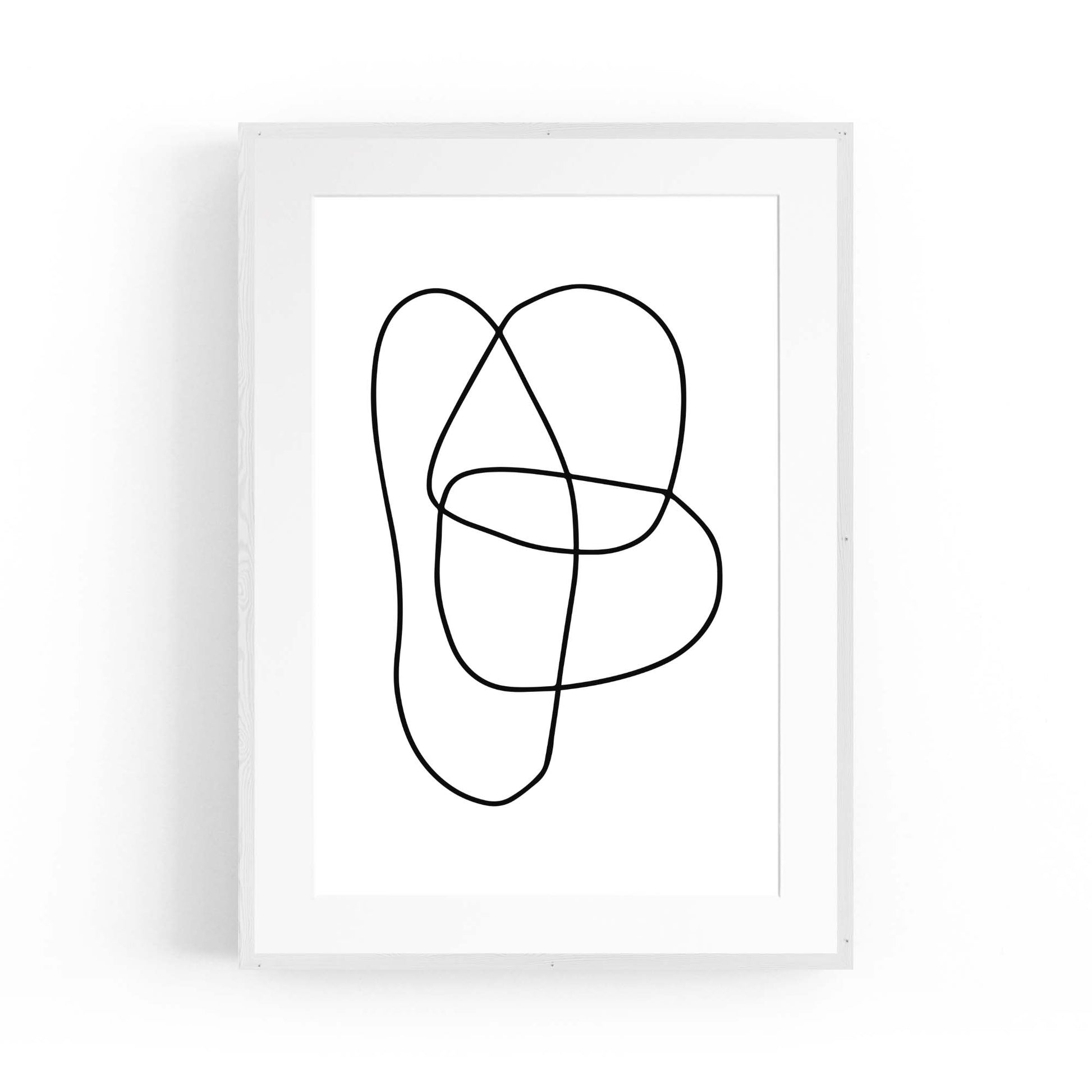 Minimal Abstract Modern Line Artwork Wall Art #9 - The Affordable Art Company