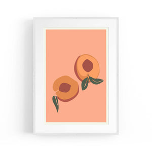 Peach Abstract Shape Minimal Design Wall Art - The Affordable Art Company