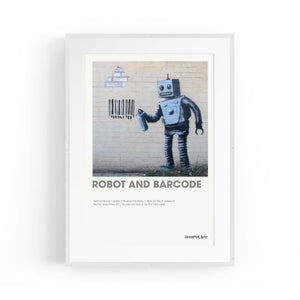 Banksy "Robot & Barcode" Graffiti Gallery Wall Art - The Affordable Art Company
