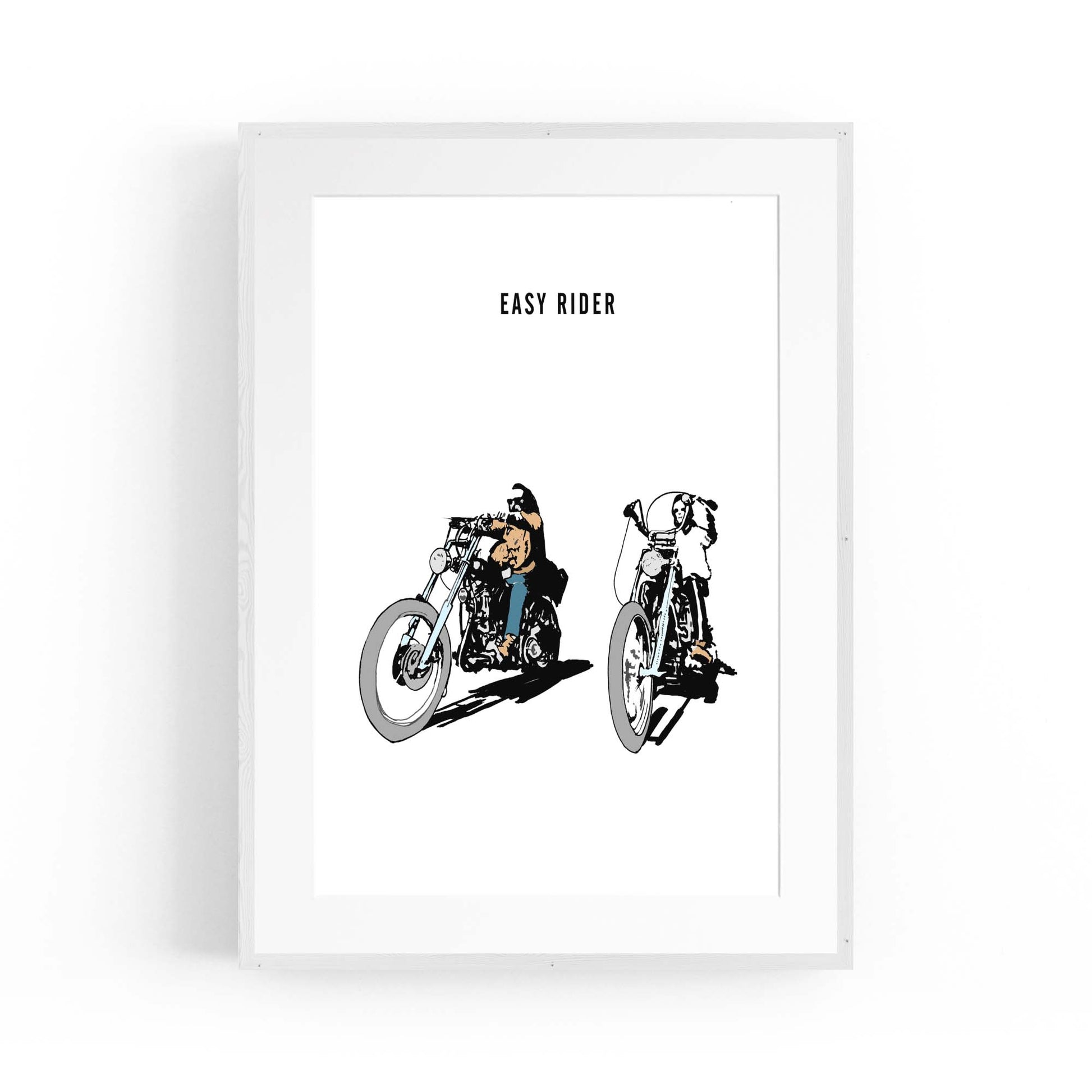 Easy Rider Motorcycle Garage Man Cave Wall Art - The Affordable Art Company