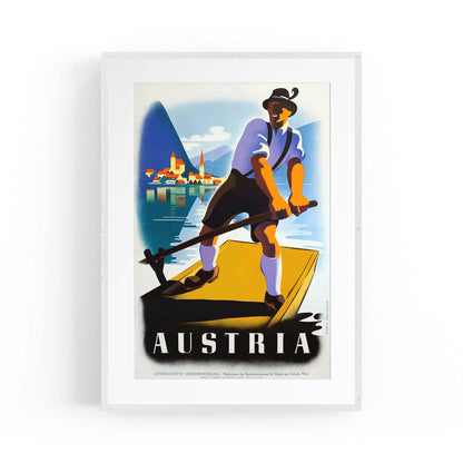 Austria Vintage Travel Advert Wall Art - The Affordable Art Company