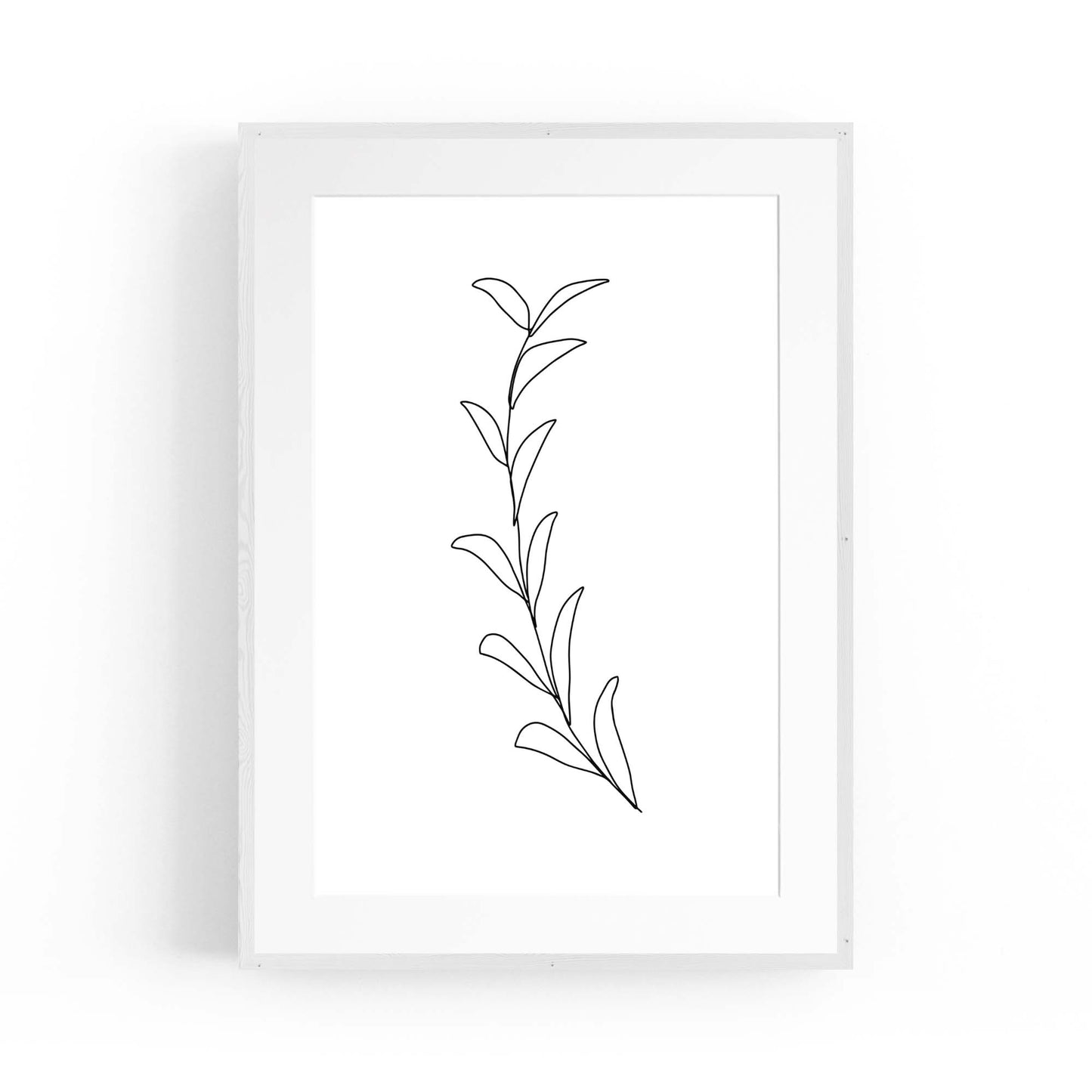 Minimal Floral Drawing Flower Abstract Wall Art #44 - The Affordable Art Company