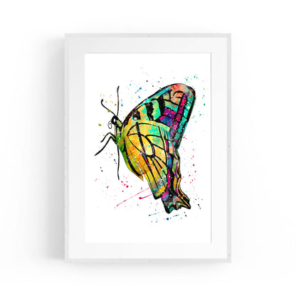 Butterfly Cute Nursery Baby Toddler Wall Art #4 - The Affordable Art Company