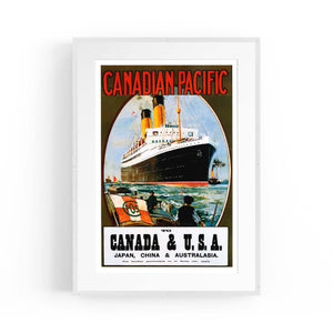 Canadian Pacific Vintage Shipping Advert Wall Art #2 - The Affordable Art Company