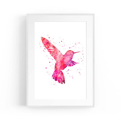 Watercolour Hummingbird Bird Nursery Wall Art #3 - The Affordable Art Company