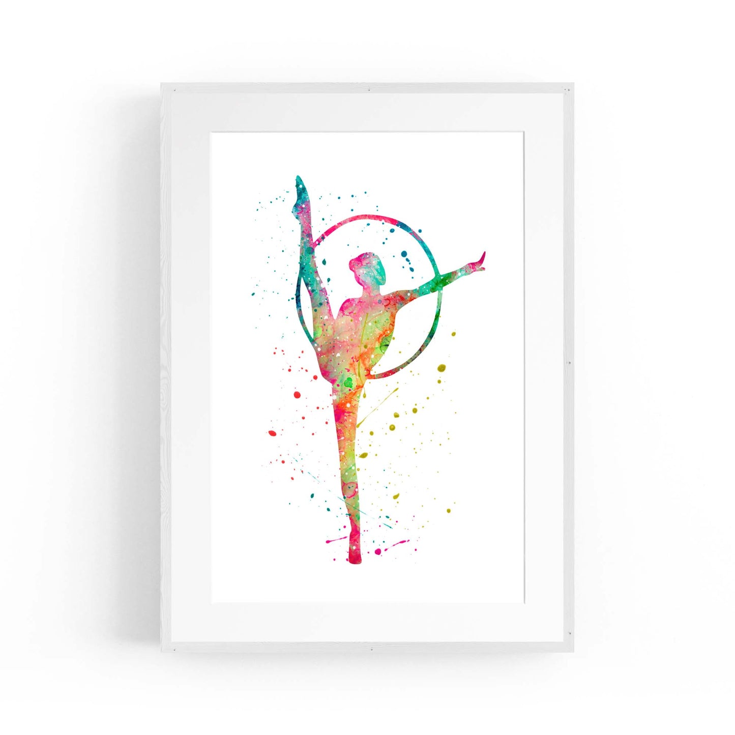 Gymnast Dance Girls Bedroom Gymnastics Wall Art #2 - The Affordable Art Company