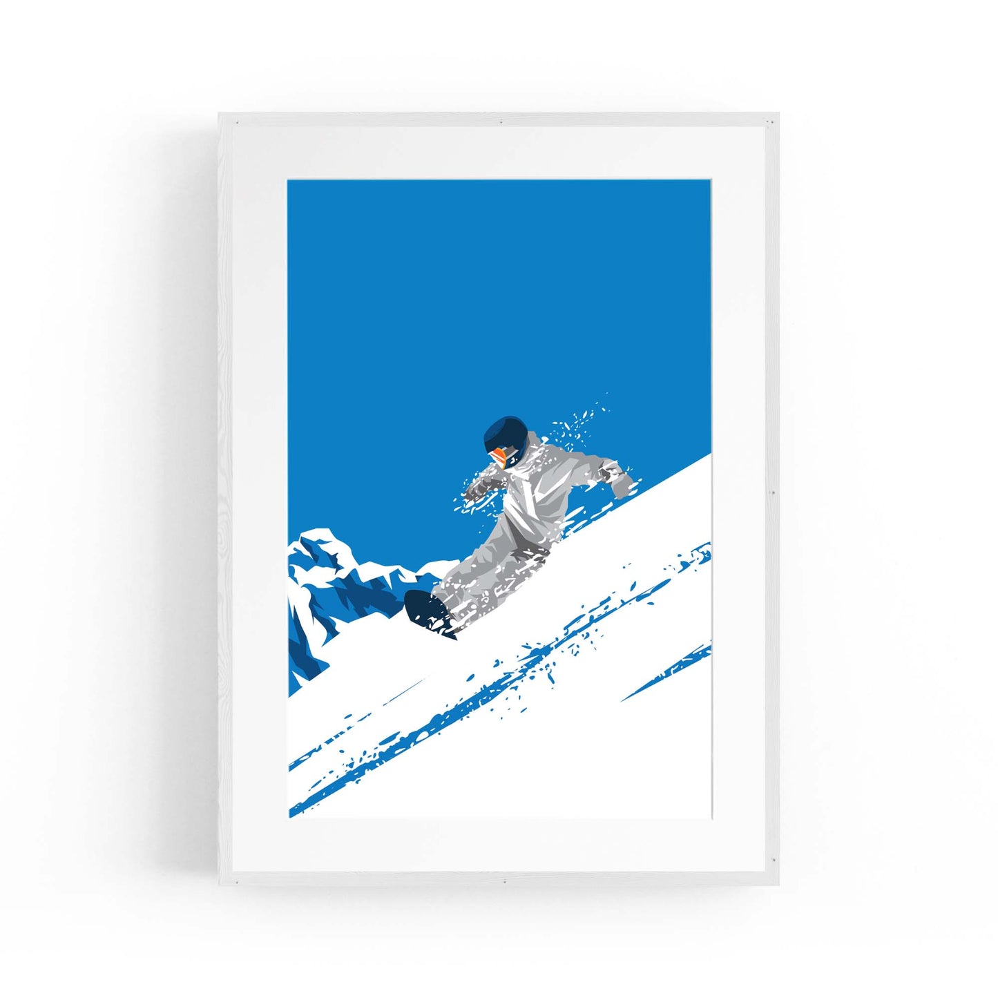 Retro Snowboard Vintage Winter Cabin Wall Art #3 - The Affordable Art Company