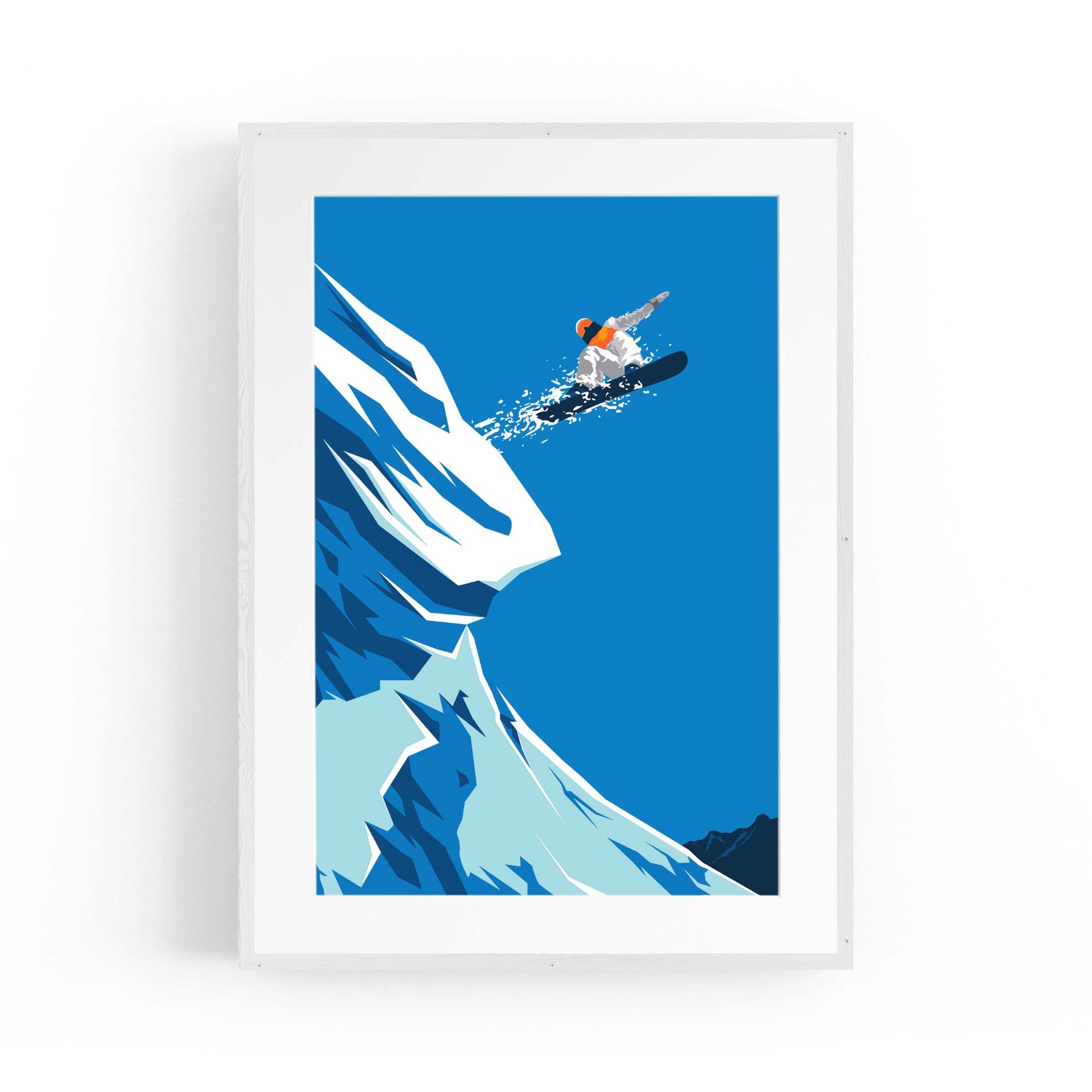Retro Snowboard Vintage Winter Cabin Wall Art #1 - The Affordable Art Company