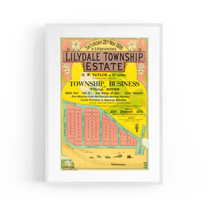 Lilydale Victoria Vintage Real Estate Advert Wall Art #3 - The Affordable Art Company