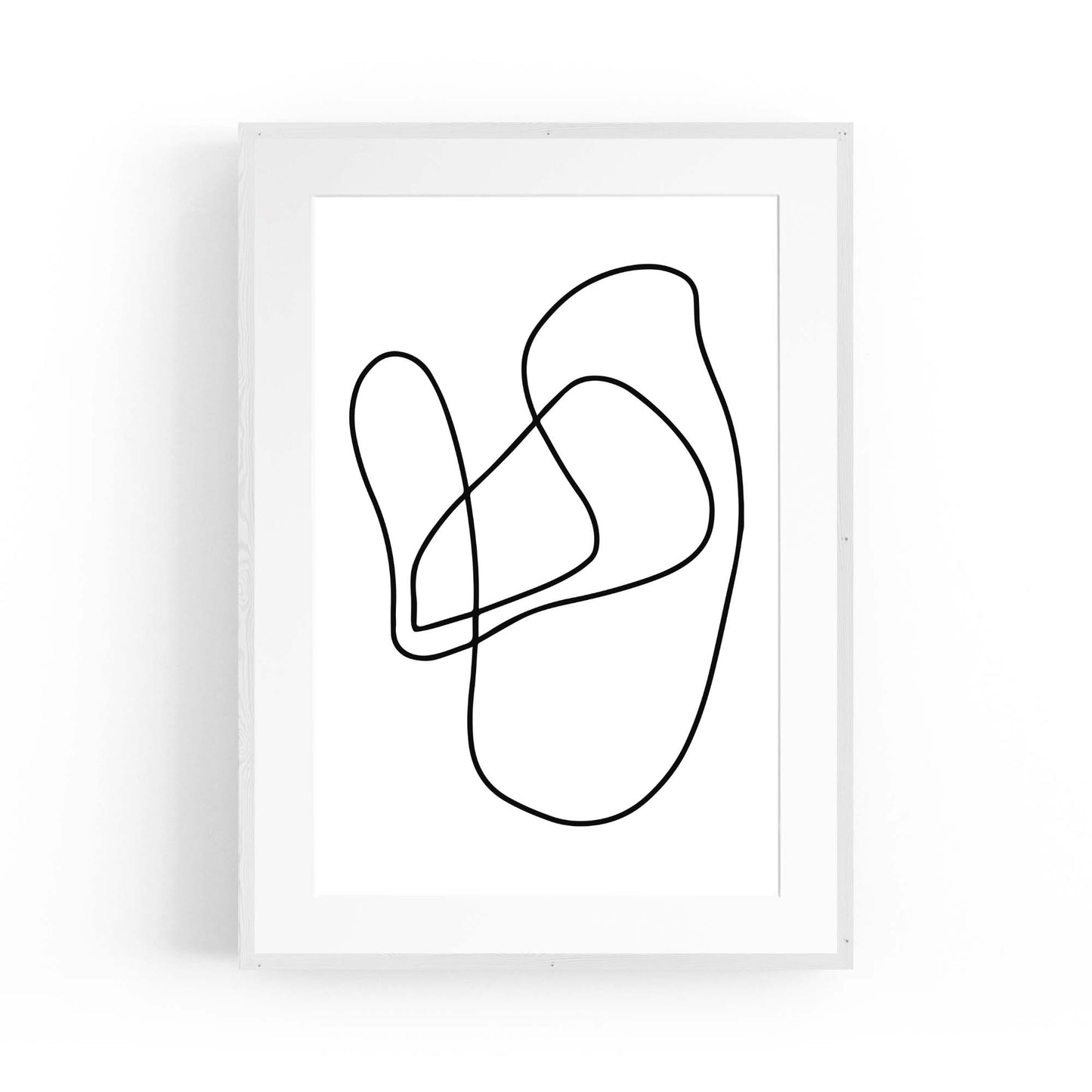 Minimal Abstract Modern Line Artwork Wall Art #7 - The Affordable Art Company