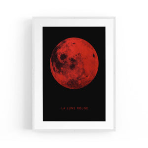 Blood Moon Minimal Artwork Space Wall Art - The Affordable Art Company