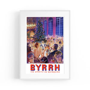 Festive Byrrh Vintage Drinks Advert Wall Art - The Affordable Art Company