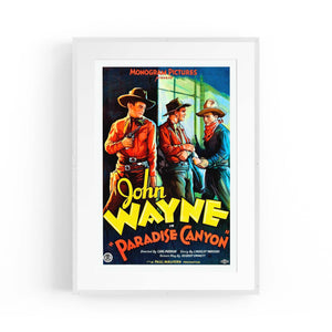 John Wayne Vintage Movie Advert Wall Art - The Affordable Art Company