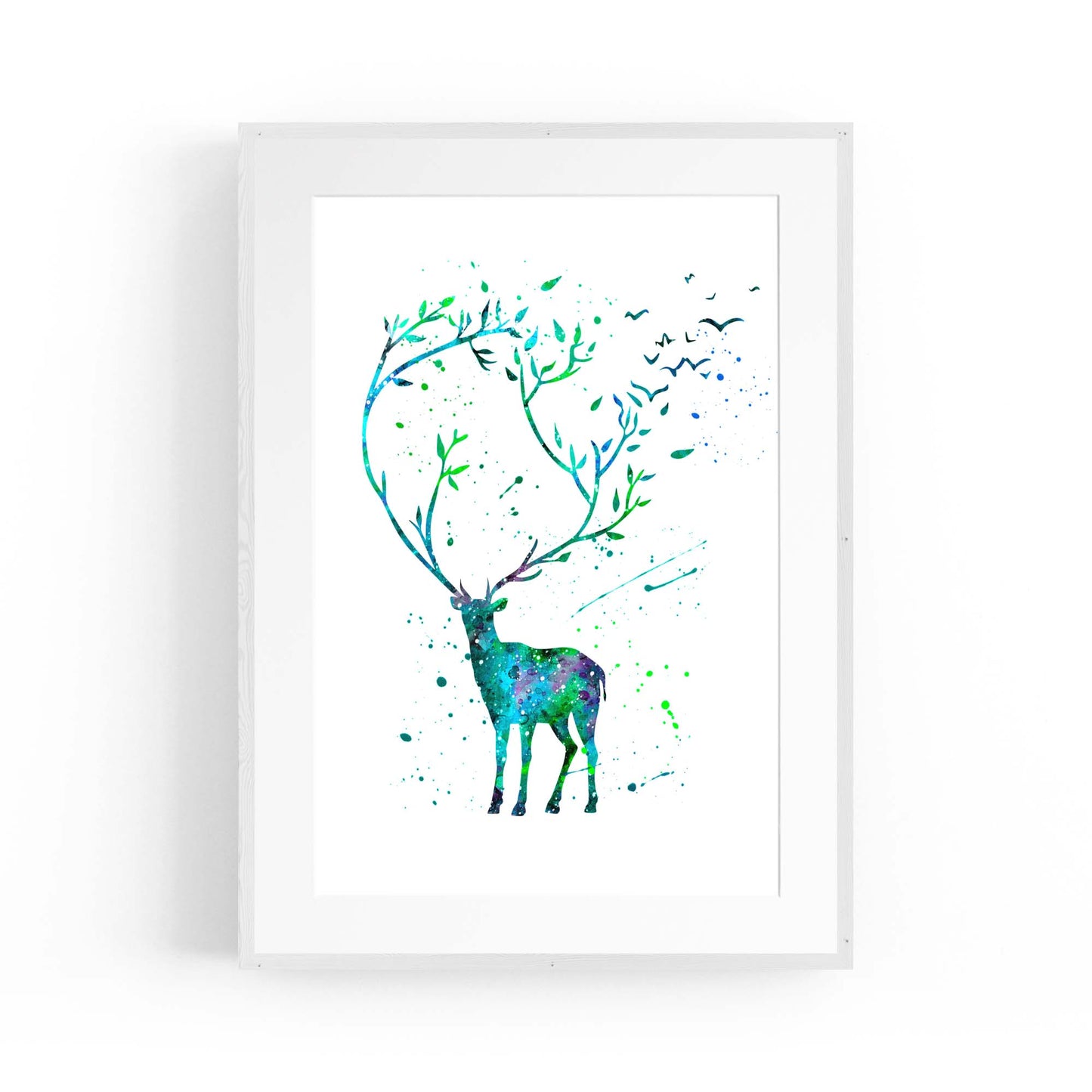 Cute Deer Woodland Animal Nursery Wall Art #2 - The Affordable Art Company