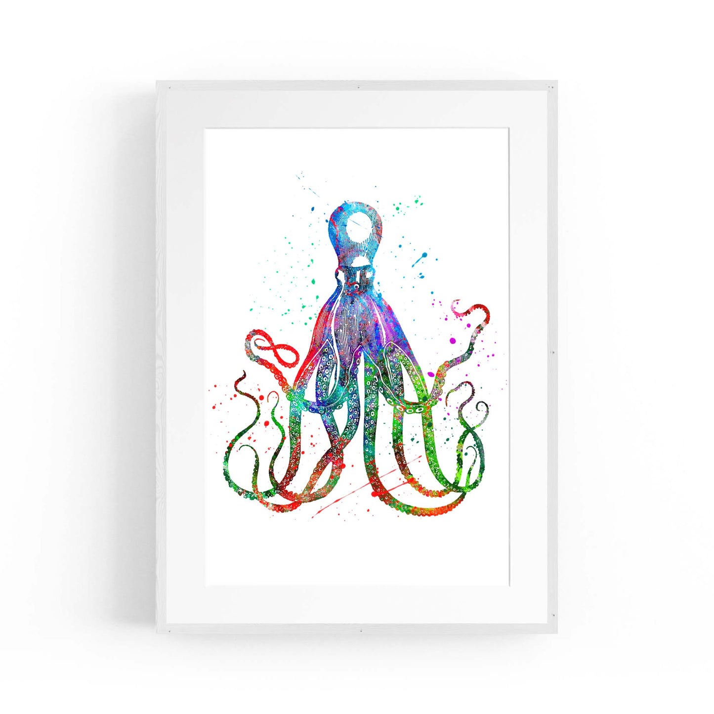 Cite Giant Squid Painting Sealife Nursery Wall Art - The Affordable Art Company