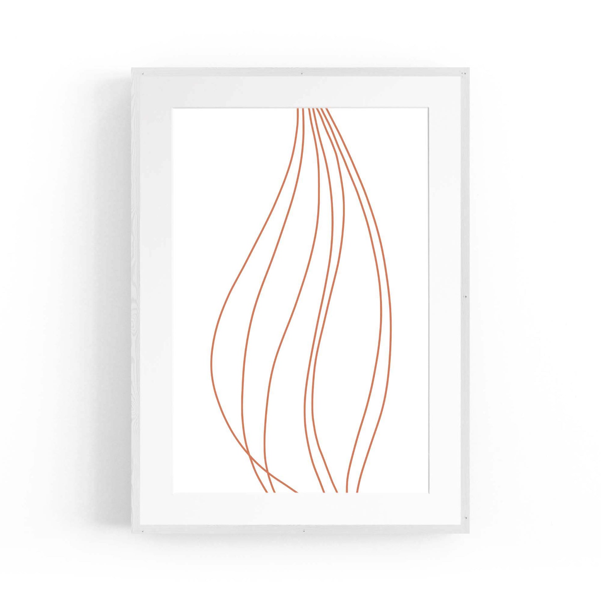 Abstract Line Artwork Minimal Modern Wall Art #1 - The Affordable Art Company